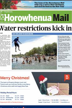 Horowhenua Mail - December 20th 2018