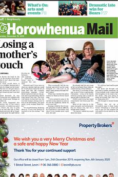 Horowhenua Mail - December 19th 2019