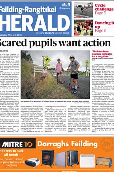 Feilding Rangitikei Herald - May 24th 2018