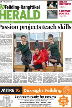 Feilding Rangitikei Herald - October 25th 2018