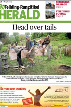 Feilding Rangitikei Herald - November 1st 2018