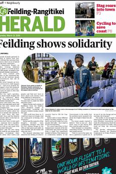 Feilding Rangitikei Herald - March 21st 2019