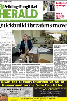 Feilding Rangitikei Herald - April 4th 2019