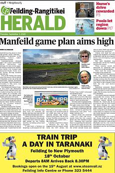 Feilding Rangitikei Herald - September 3rd 2020