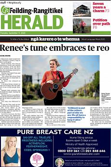 Feilding Rangitikei Herald - September 17th 2020