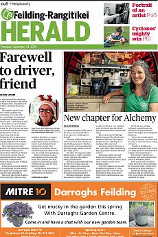 Feilding Rangitikei Herald - September 24th 2020