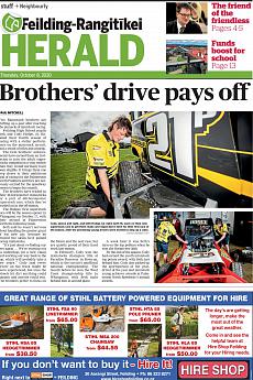 Feilding Rangitikei Herald - October 8th 2020