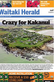 Waitaki Herald - April 25th 2018